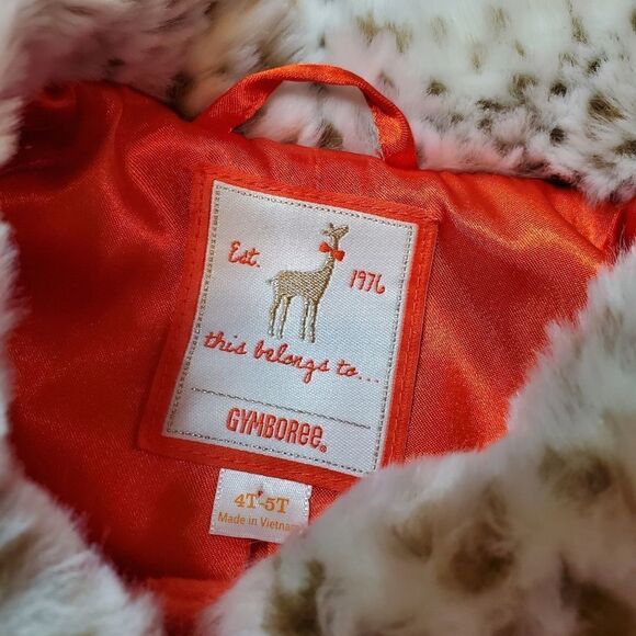 GYMBOREE Faux Fur Coat - Sz. 4T-5T - Picture 3 of 7
